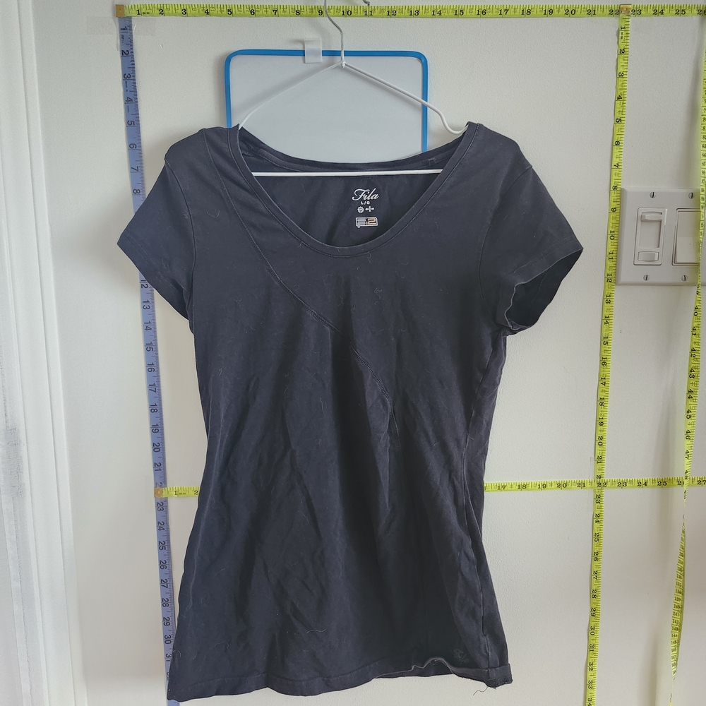 Fila Women's Black Short Sleeve Tee